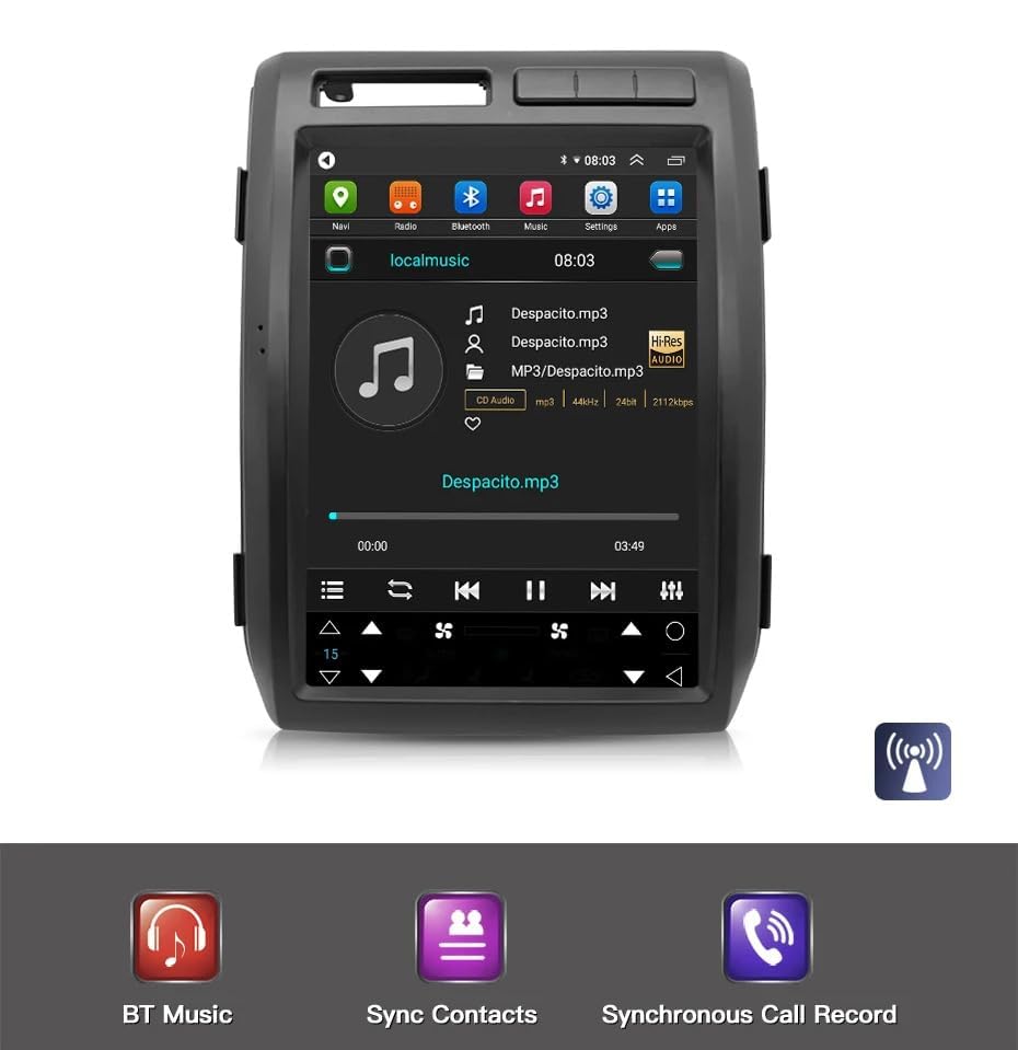 Pentohoi for Ford F150 2009-2012 Car Radio Upgrade Android Stereo Replacement Touch Screen 8 core CPU Tesla Vertical Screen Style Support Carplay and Android Auto DSP 5G WiFi