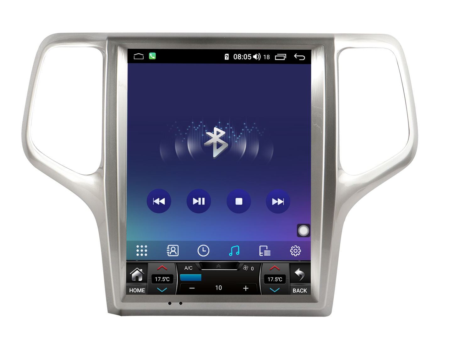 Pentohoi for Jeep Grand Cherokee 2008-2013 Car Radio Upgrade Android Stereo Replacement Touch Screen 8 core CPU Tesla Vertical Screen Style Support Carplay and Android Auto DSP 5G WiFi