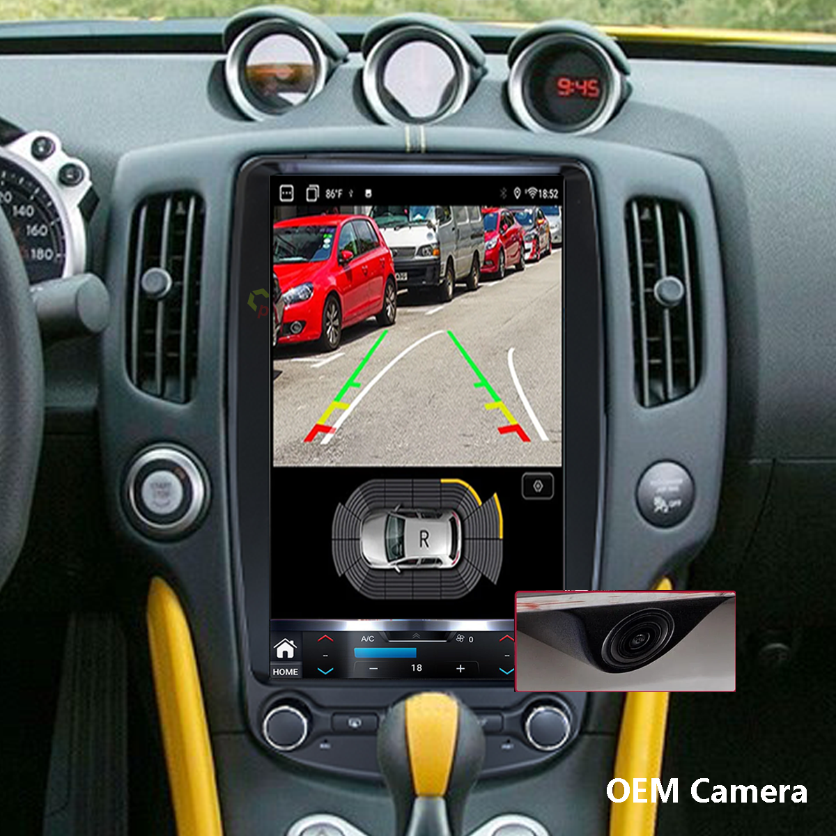 Pentohoi for Nissan 370Z 2009-2021 Car Radio Upgrade Android Stereo Replacement Touch Screen 8 core CPU Tesla Vertical Screen Style Support Carplay and Android Auto DSP 5G WiFi