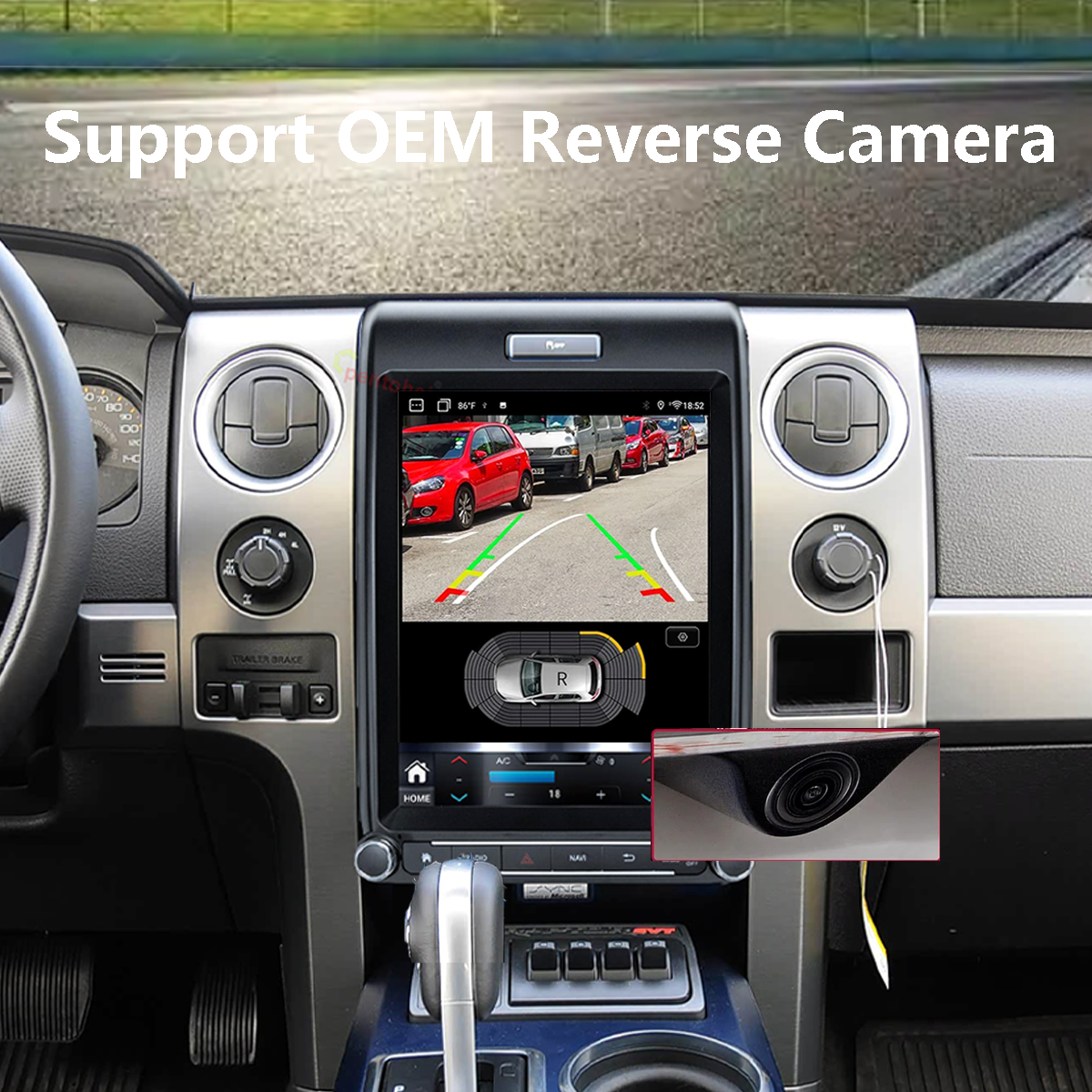 Pentohoi for Ford F150 2009-2014 Car Radio Upgrade Android Stereo Replacement Touch Screen 8 core CPU Tesla Vertical Screen Style Support Carplay and Android Auto DSP 5G WiFi