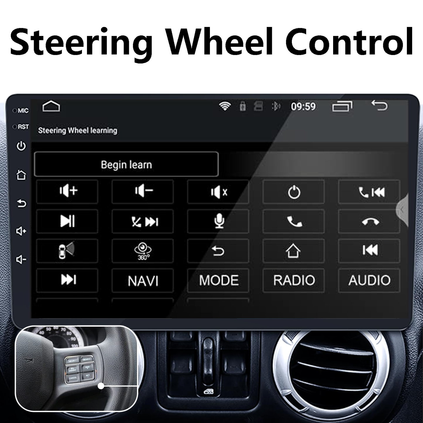 Pentohoi for Jeep Wrangler JK Compass Grand Cherokee Dodge Ram 1500 Car Radio Upgrade Android  Stereo Replacement Touch Screen 8 core CPU Touch Vertical Screen Style Support Carplay and Android Auto DSP 5G WiFi