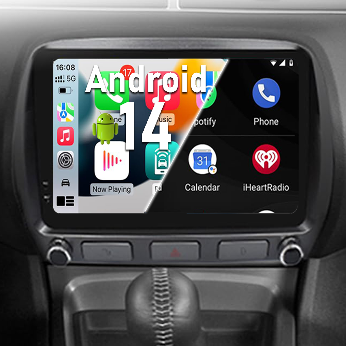 Pentohoi for Chevrolet Camaro 2010-2015 Car Radio Upgrade Android  Stereo Replacement Touch Screen 8 core CPU Tesla Vertical Screen Style Support Carplay and Android Auto DSP 5G WiFi