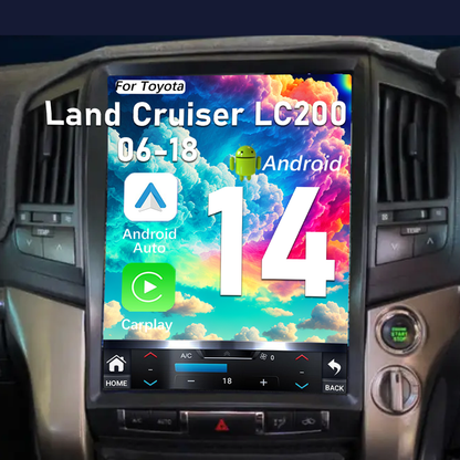 Pentohoi for Toyota Land Cruiser LC200 2006-2018 Car Radio Upgrade Android  Stereo Replacement Touch Screen 8 core CPU Tesla Vertical Screen Style Support Carplay and Android Auto DSP 5G WiFi