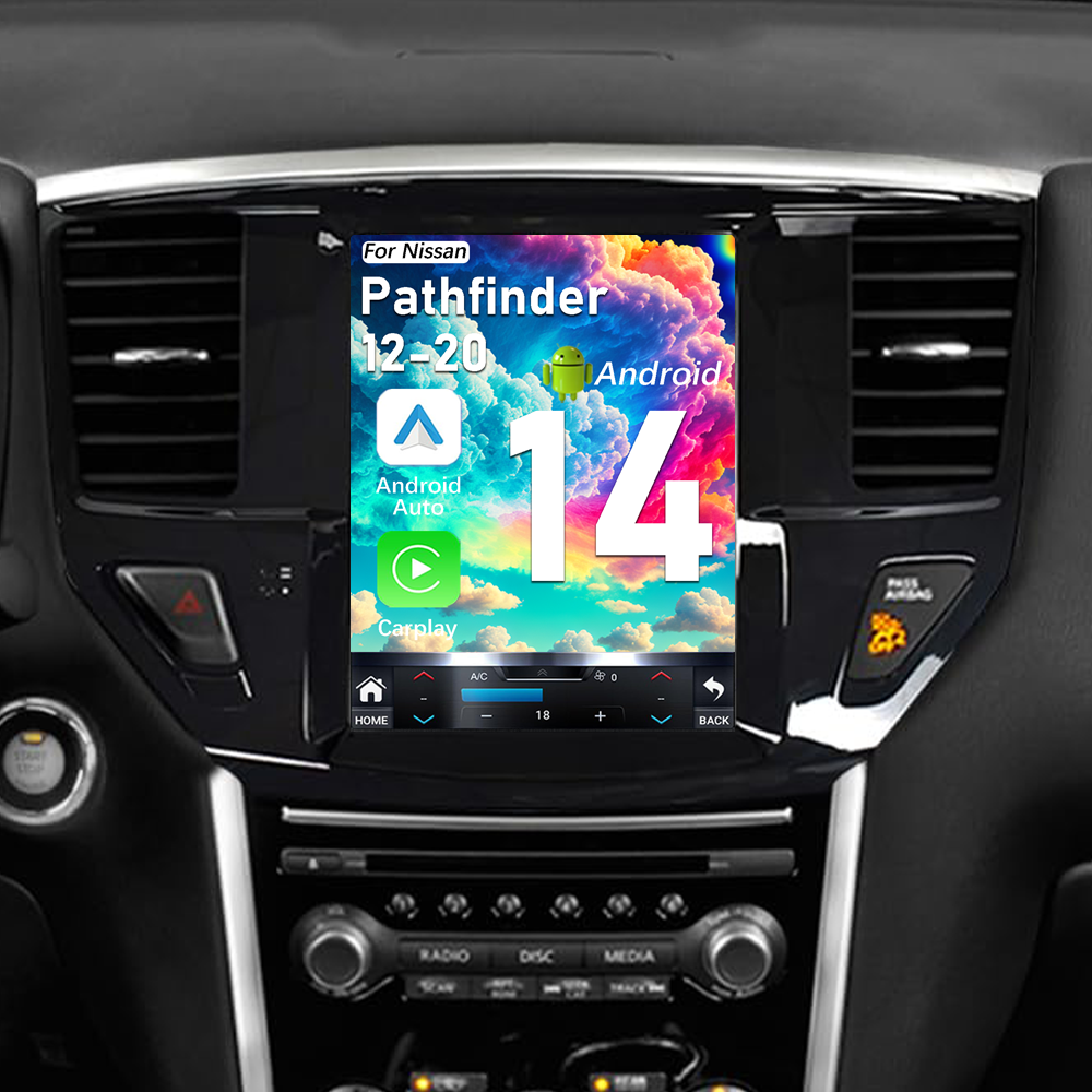Pentohoi for Nissan Pathfinder 2012-2020 Car Radio Upgrade Android  Stereo Replacement Touch Screen 8 core CPU Tesla Vertical Screen Style Support Carplay and Android Auto DSP 5G WiFi