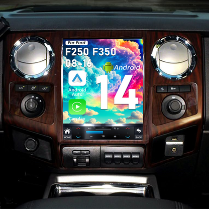 Pentohoi for Ford F250 F350 2008-2016 Car Radio Upgrade Android  Stereo Replacement Touch Screen 8 core CPU Tesla Vertical Screen Style Support Carplay and Android Auto DSP 5G WiFi