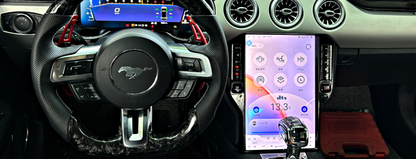 Pentohoi 14.5 inch for Ford Mustang 2015-2022 Car Radio Upgrade Android  Stereo Replacement Touch Screen 8 core CPU Tesla Vertical Screen Style Support Carplay and Android Auto DSP 5G WiFi