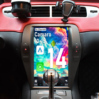Pentohoi for Chevrolet Camaro 2010-2015 Car Radio Upgrade Android  Stereo Replacement Touch Screen 8 core CPU Tesla Vertical Screen Style Support Carplay and Android Auto DSP 5G WiFi