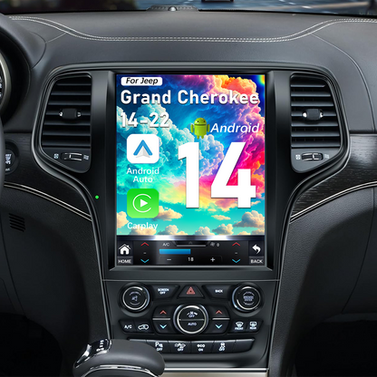 Pentohoi for Jeep Grand Cherokee 2014-2022 Car Radio Upgrade Android  Stereo Replacement Touch Screen 8 core CPU Tesla Vertical Screen Style Support Carplay and Android Auto DSP 5G WiFi