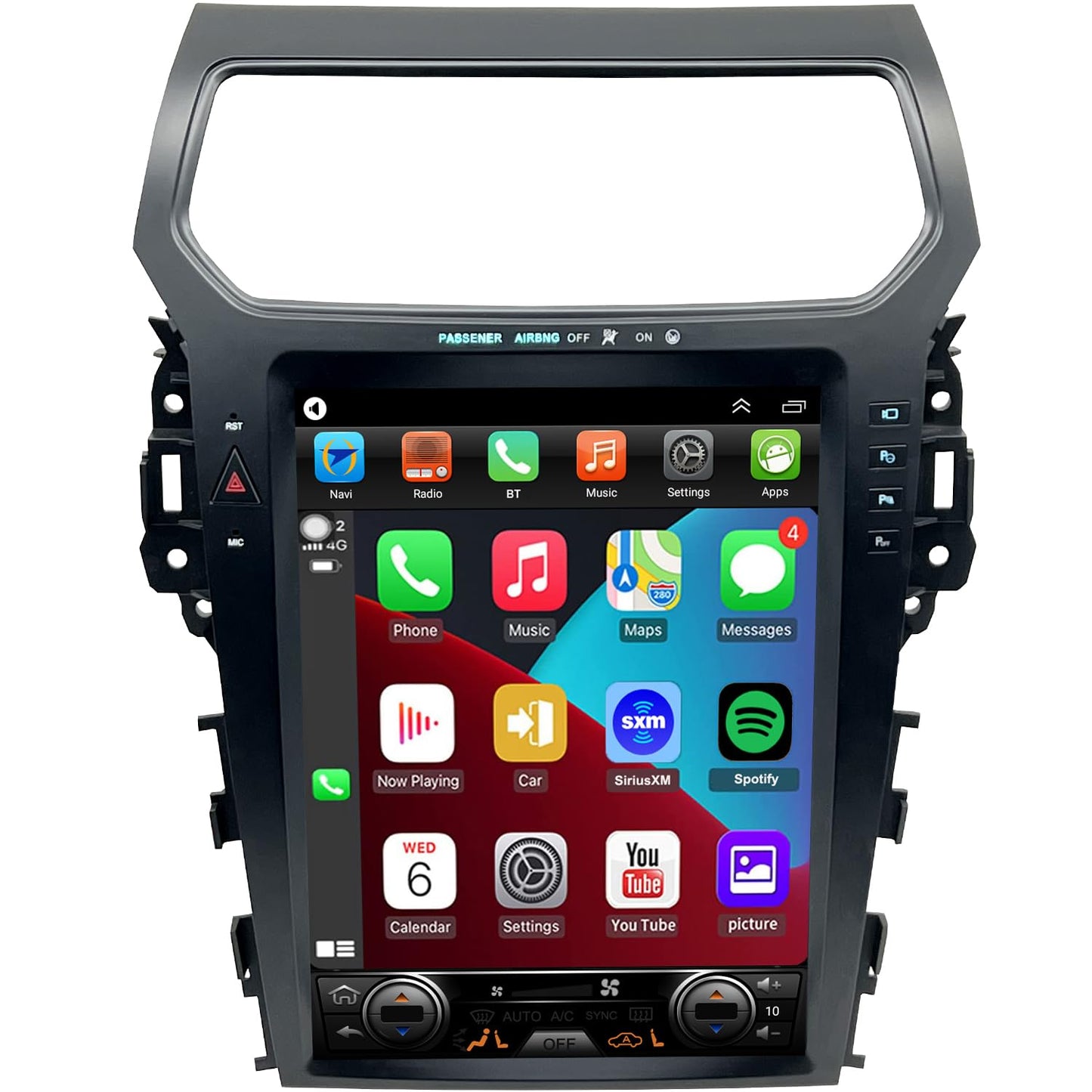 Pentohoi for Ford Explorer 2011-2019 Car Radio Upgrade Android  Stereo Replacement Touch Screen 8 core CPU Tesla Vertical Screen Style Support Carplay and Android Auto DSP 5G WiFi