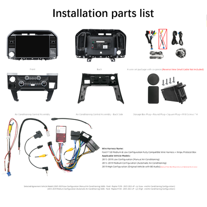 Pentohoi 13.3 inch for Ford F150 2016-2021 Car Radio Upgrade Android  Stereo Replacement Touch Screen 8 core CPU Tesla Vertical Screen Style Support Carplay and Android Auto DSP 5G WiFi
