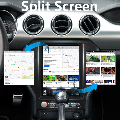 Pentohoi for Ford Mustang 2015-2022 Car Radio Upgrade Android  Stereo Replacement Touch Screen 8 core CPU Tesla Vertical Screen Style Support Carplay and Android Auto DSP 5G WiFi