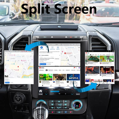 Pentohoi for Ford F150 2016-2021 Car Radio Upgrade Android  Stereo Replacement Touch Screen 8 core CPU Tesla Vertical Screen Style Support Carplay and Android Auto DSP 5G WiFi
