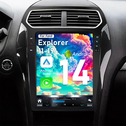 Pentohoi for Ford Explorer 2011-2019 Car Radio Upgrade Android  Stereo Replacement Touch Screen 8 core CPU Tesla Vertical Screen Style Support Carplay and Android Auto DSP 5G WiFi