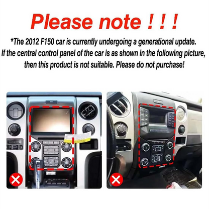 Pentohoi for Ford F150 2009-2012 Car Radio Upgrade Android  Stereo Replacement Touch Screen 8 core CPU Tesla Vertical Screen Style Support Carplay and Android Auto DSP 5G WiFi