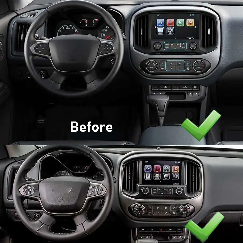 Pentohoi for Chevrolet Colorado GMC Canyon 2015-2018 Car Radio Upgrade Android  Stereo Replacement Touch Screen 8 core CPU Tesla Vertical Screen Style Support Carplay and Android Auto DSP 5G WiFi