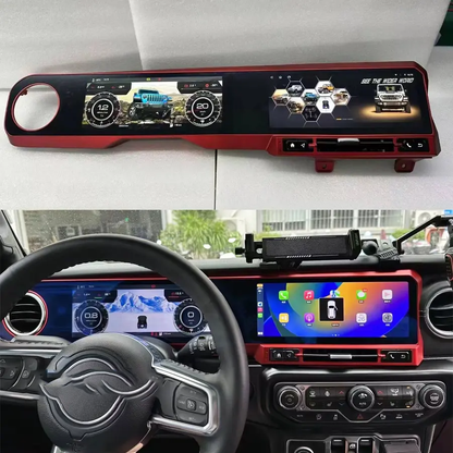 Pentohoi for Jeep Wrangler JL Gladiator 2018-2022 Car Radio Upgrade Android  Stereo Replacement Touch Screen 8 core CPU Tesla Vertical Screen Style Support Carplay and Android Auto DSP 5G WiFi