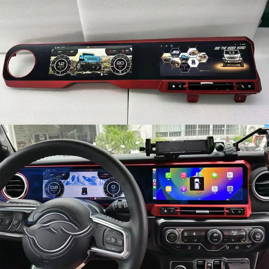 Pentohoi for Jeep Wrangler JL Gladiator 2018-2022 Car Radio Upgrade Android  Stereo Replacement Touch Screen 8 core CPU Tesla Vertical Screen Style Support Carplay and Android Auto DSP 5G WiFi