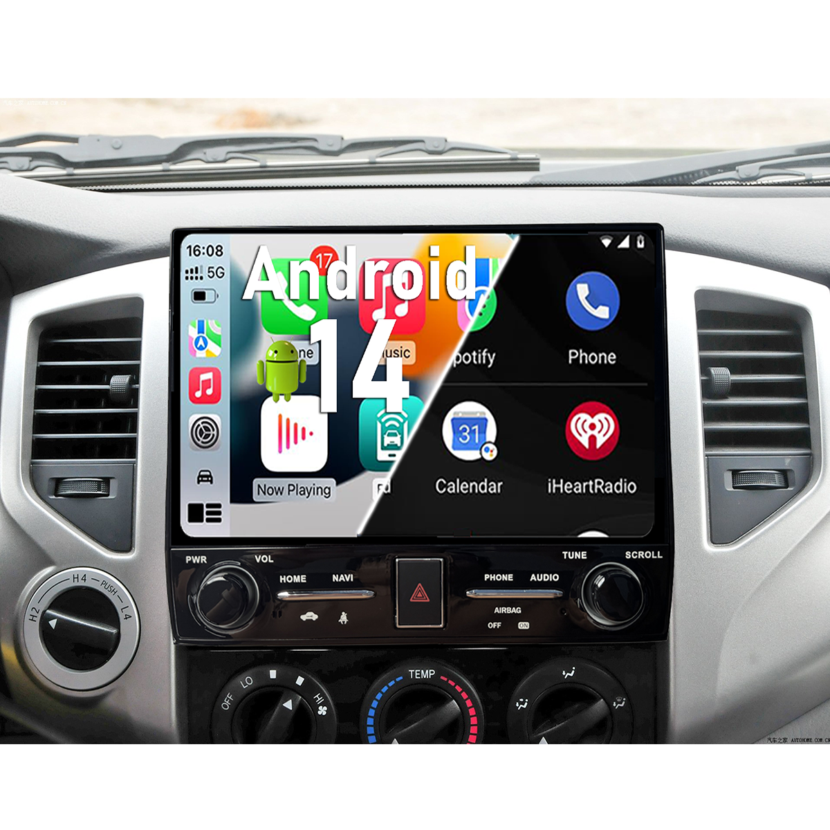 Pentohoi for Toyota Tacoma 2005-2015 Car Radio Upgrade Android  Stereo Replacement Touch Screen 8 core CPU Tesla Vertical Screen Style Support Carplay and Android Auto DSP 5G WiFi