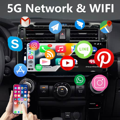 Pentohoi for Toyota 4Runner 2010-2022 Car Radio Upgrade Android  Stereo Replacement Touch Screen 8 core CPU Tesla Vertical Screen Style Support Carplay and Android Auto DSP 5G WiFi