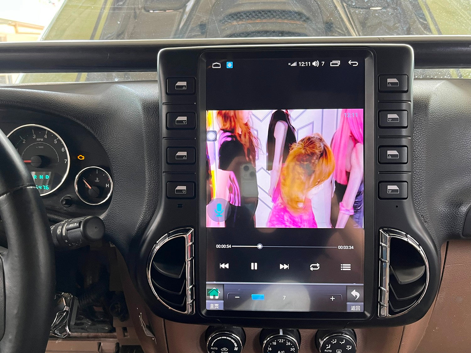 Pentohoi for Jeep Wrangler 2011-2017 Car Radio Upgrade Android  Stereo Replacement Touch Screen 8 core CPU Tesla Vertical Screen Style Support Carplay and Android Auto DSP 5G WiFi