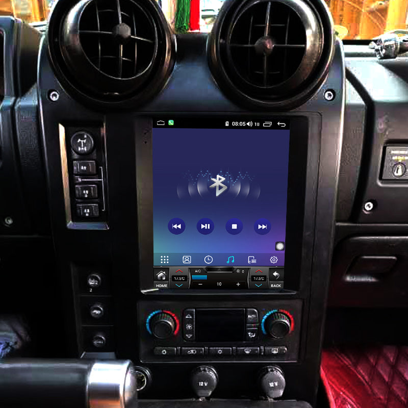 Pentohoi for Hummer H2 2004-2007 Car Radio Upgrade Android  Stereo Replacement Touch Screen 8 core CPU Tesla Vertical Screen Style Support Carplay and Android Auto DSP 5G WiFi