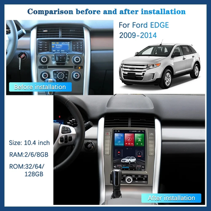Pentohoi for Ford Edge 2009- 2015 Car Radio Upgrade Android  Stereo Replacement Touch Screen 8 core CPU Tesla Vertical Screen Style Support Carplay and Android Auto DSP 5G WiFi