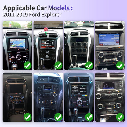Pentohoi for Ford Explorer 2011-2019 Car Radio Upgrade Android  Stereo Replacement Touch Screen 8 core CPU Tesla Vertical Screen Style Support Carplay and Android Auto DSP 5G WiFi