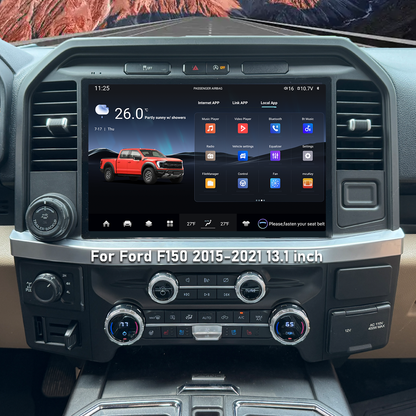 Pentohoi 13.3 inch for Ford F150 2016-2021 Car Radio Upgrade Android  Stereo Replacement Touch Screen 8 core CPU Tesla Vertical Screen Style Support Carplay and Android Auto DSP 5G WiFi