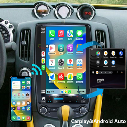 Pentohoi for Nissan 370Z 2009-2021 Car Radio Upgrade Android  Stereo Replacement Touch Screen 8 core CPU Tesla Vertical Screen Style Support Carplay and Android Auto DSP 5G WiFi