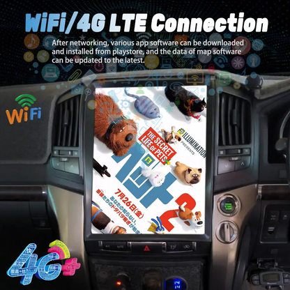 Pentohoi for Toyota Land Cruiser LC200 2006-2018 Car Radio Upgrade Android  Stereo Replacement Touch Screen 8 core CPU Tesla Vertical Screen Style Support Carplay and Android Auto DSP 5G WiFi