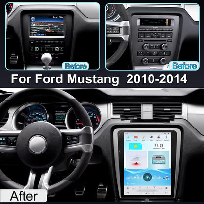 Pentohoi for Ford Mustang 2009-2014 Car Radio Upgrade Android  Stereo Replacement Touch Screen 8 core CPU Tesla Vertical Screen Style Support Carplay and Android Auto DSP 5G WiFi