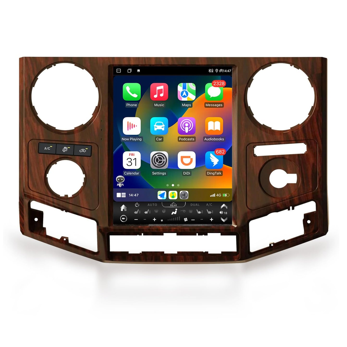 Pentohoi for Ford F250 F350 2008-2016 Car Radio Upgrade Android  Stereo Replacement Touch Screen 8 core CPU Tesla Vertical Screen Style Support Carplay and Android Auto DSP 5G WiFi