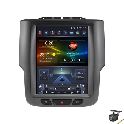 Pentohoi for Dodge RAM 1500 2500 3500 2013-2018 Car Radio Upgrade Android  Stereo Replacement Touch Screen 8 core CPU Tesla Vertical Screen Style Support Carplay and Android Auto DSP 5G WiFi