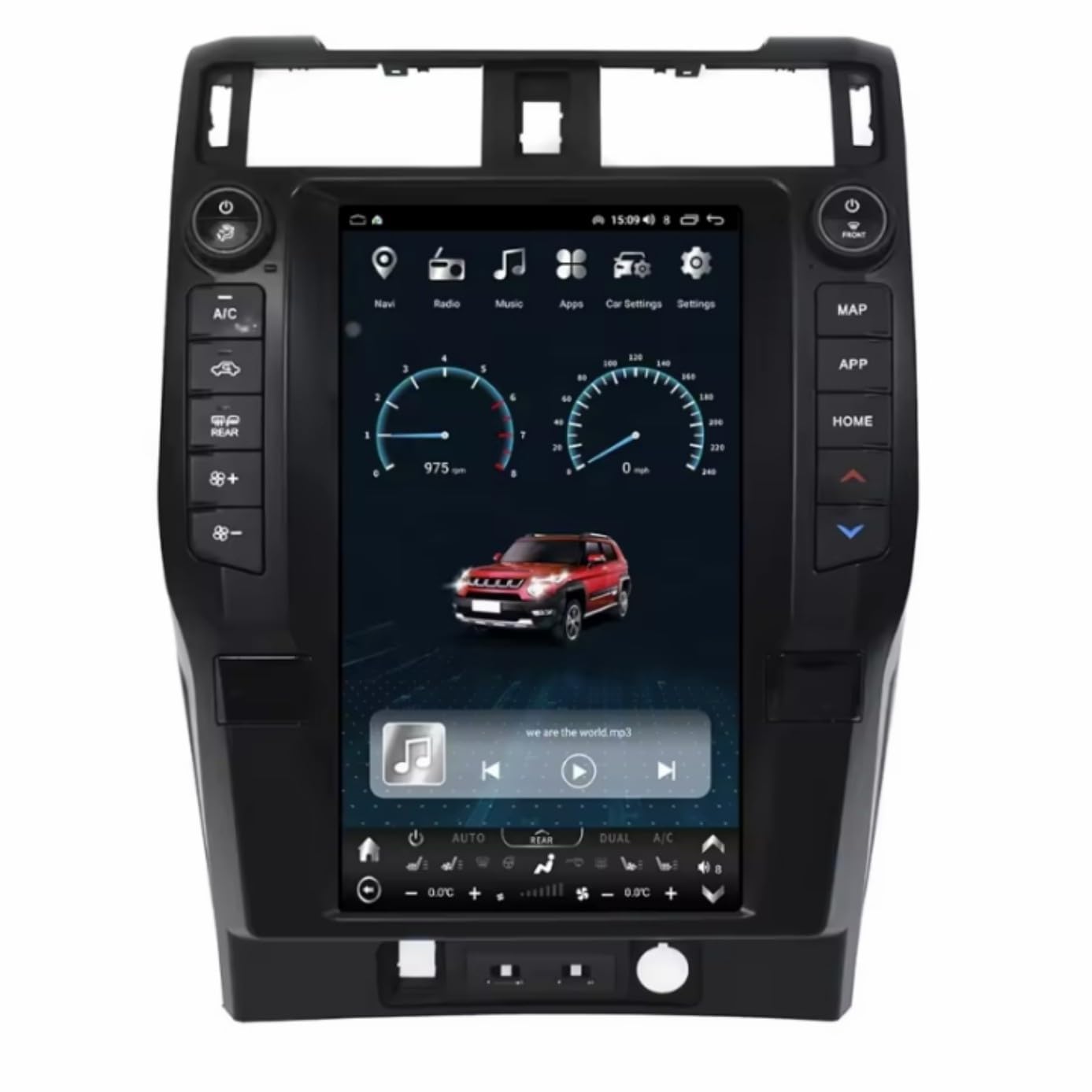 Pentohoi for Toyota 4Runner 2010-2022 Car Radio Upgrade Android  Stereo Replacement Touch Screen 8 core CPU Tesla Vertical Screen Style Support Carplay and Android Auto DSP 5G WiFi