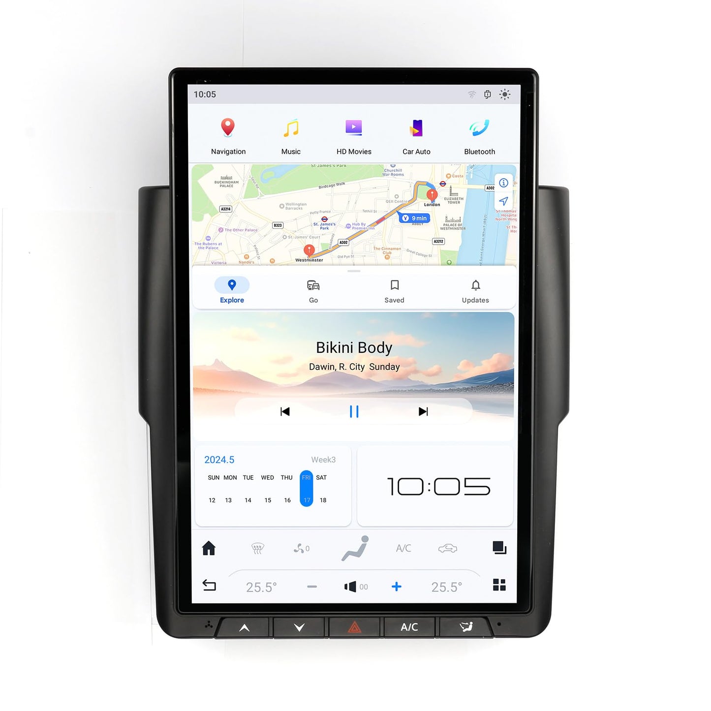 Pentohoi for Dodge RAM 1500 2500 3500 2013-2018 Car Radio Upgrade Android  Stereo Replacement Touch Screen 8 core CPU Tesla Vertical Screen Style Support Carplay and Android Auto DSP 5G WiFi