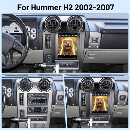 Pentohoi for Hummer H2 2004-2007 Car Radio Upgrade Android  Stereo Replacement Touch Screen 8 core CPU Tesla Vertical Screen Style Support Carplay and Android Auto DSP 5G WiFi