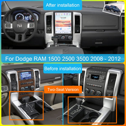 Pentohoi for Dodge RAM 1500 2500 3500 2008-2012 Car Radio Upgrade Android  Stereo Replacement Touch Screen 8 core CPU Tesla Vertical Screen Style Support Carplay and Android Auto DSP 5G WiFi