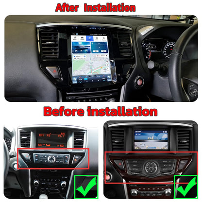 Pentohoi for Nissan Pathfinder 2012-2020 Car Radio Upgrade Android  Stereo Replacement Touch Screen 8 core CPU Tesla Vertical Screen Style Support Carplay and Android Auto DSP 5G WiFi