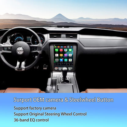 Pentohoi for Ford Mustang 2010-2014 Car Radio Upgrade Android  Stereo Replacement Touch Screen 8 core CPU Tesla Vertical Screen Style Support Carplay and Android Auto DSP 5G WiFi