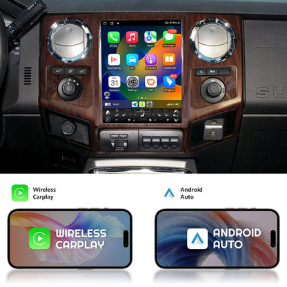 Pentohoi for Ford F250 F350 2008-2016 Car Radio Upgrade Android  Stereo Replacement Touch Screen 8 core CPU Tesla Vertical Screen Style Support Carplay and Android Auto DSP 5G WiFi