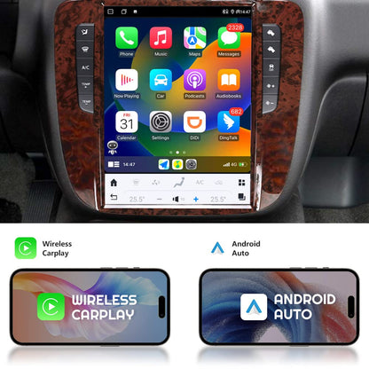 Pentohoi for GMC Yukon Chevrolet Tahoe Silverado 2007-2012 Car Radio Upgrade Android  Stereo Replacement Touch Screen 8 core CPU Tesla Vertical Screen Style Support Carplay and Android Auto DSP 5G WiFi