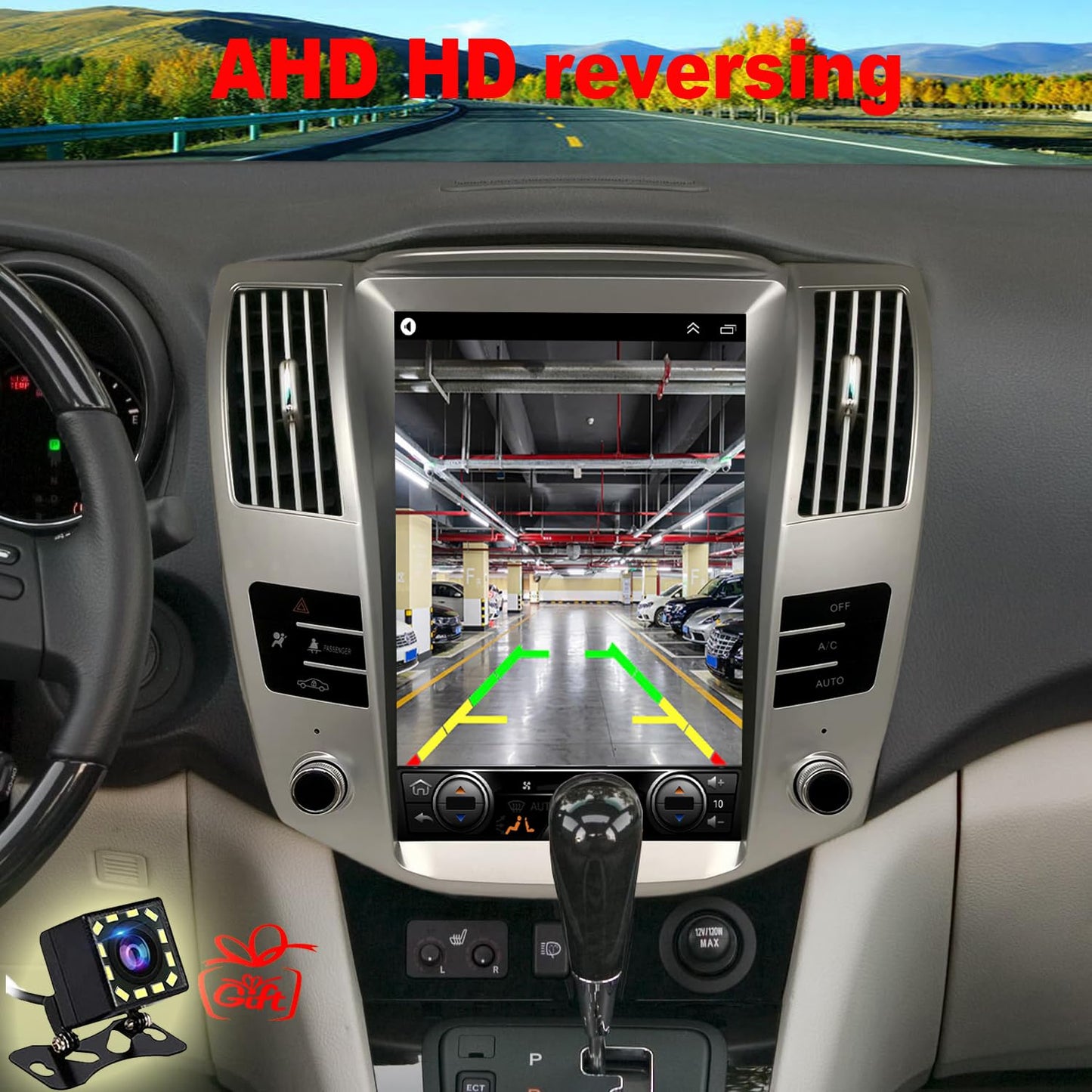 Pentohoi for Lexus RX RX300 RX330 RX350 RX400H 2004-2008 Car Radio Upgrade Android  Stereo Replacement Touch Screen 8 core CPU Tesla Vertical Screen Style Support Carplay and Android Auto DSP 5G WiFi