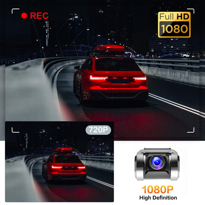 Pentohoi USB DVR On-Dash Camera - Loop Recording Dash Camera for Cars with SD Card 24H Parking Mode Driving Recorder LDWS FCWS Dash Cam for Android Radio Stereo GPS DVD