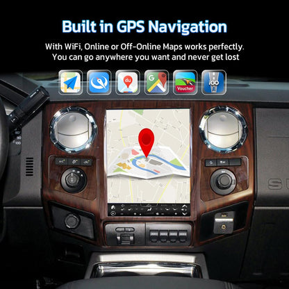 Pentohoi for Ford F250 F350 2008-2016 Car Radio Upgrade Android  Stereo Replacement Touch Screen 8 core CPU Tesla Vertical Screen Style Support Carplay and Android Auto DSP 5G WiFi
