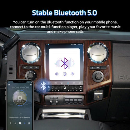 Pentohoi for Ford F250 F350 2008-2016 Car Radio Upgrade Android  Stereo Replacement Touch Screen 8 core CPU Tesla Vertical Screen Style Support Carplay and Android Auto DSP 5G WiFi
