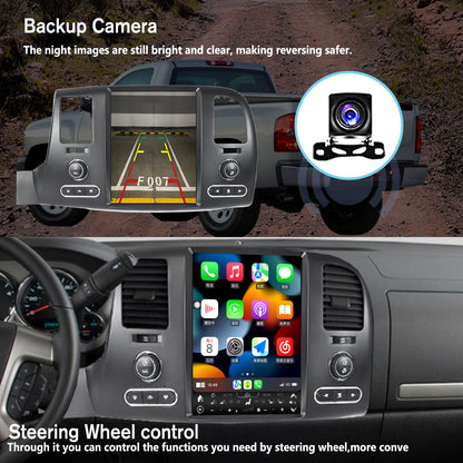 Pentohoi for Chevrolet Silverado GMC 2007-2013 Car Radio Upgrade Android  Stereo Replacement Touch Screen 8 core CPU Tesla Vertical Screen Style Support Carplay and Android Auto DSP 5G WiFi
