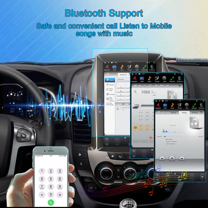 Pentohoi for Ford Ranger 2012 Car Radio Upgrade Android  Stereo Replacement Touch Screen 8 core CPU Tesla Vertical Screen Style Support Carplay and Android Auto DSP 5G WiFi