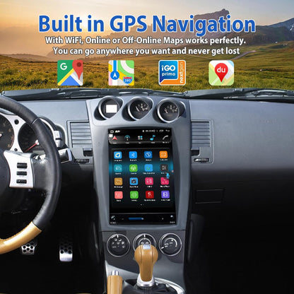 Pentohoi for Nissan 350Z 2003-2007 Car Radio Upgrade Android  Stereo Replacement Touch Screen 8 core CPU Tesla Vertical Screen Style Support Carplay and Android Auto DSP 5G WiFi