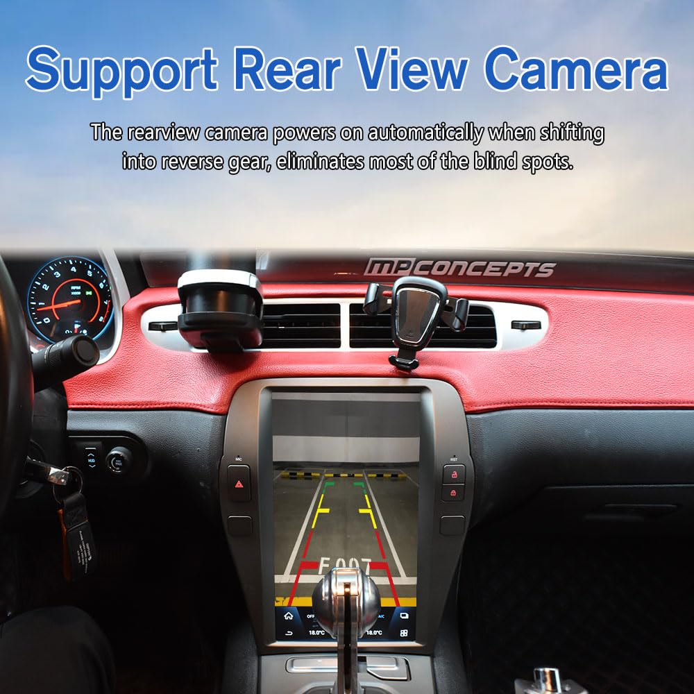 Pentohoi for Chevrolet Camaro 2010-2015 Car Radio Upgrade Android  Stereo Replacement Touch Screen 8 core CPU Tesla Vertical Screen Style Support Carplay and Android Auto DSP 5G WiFi