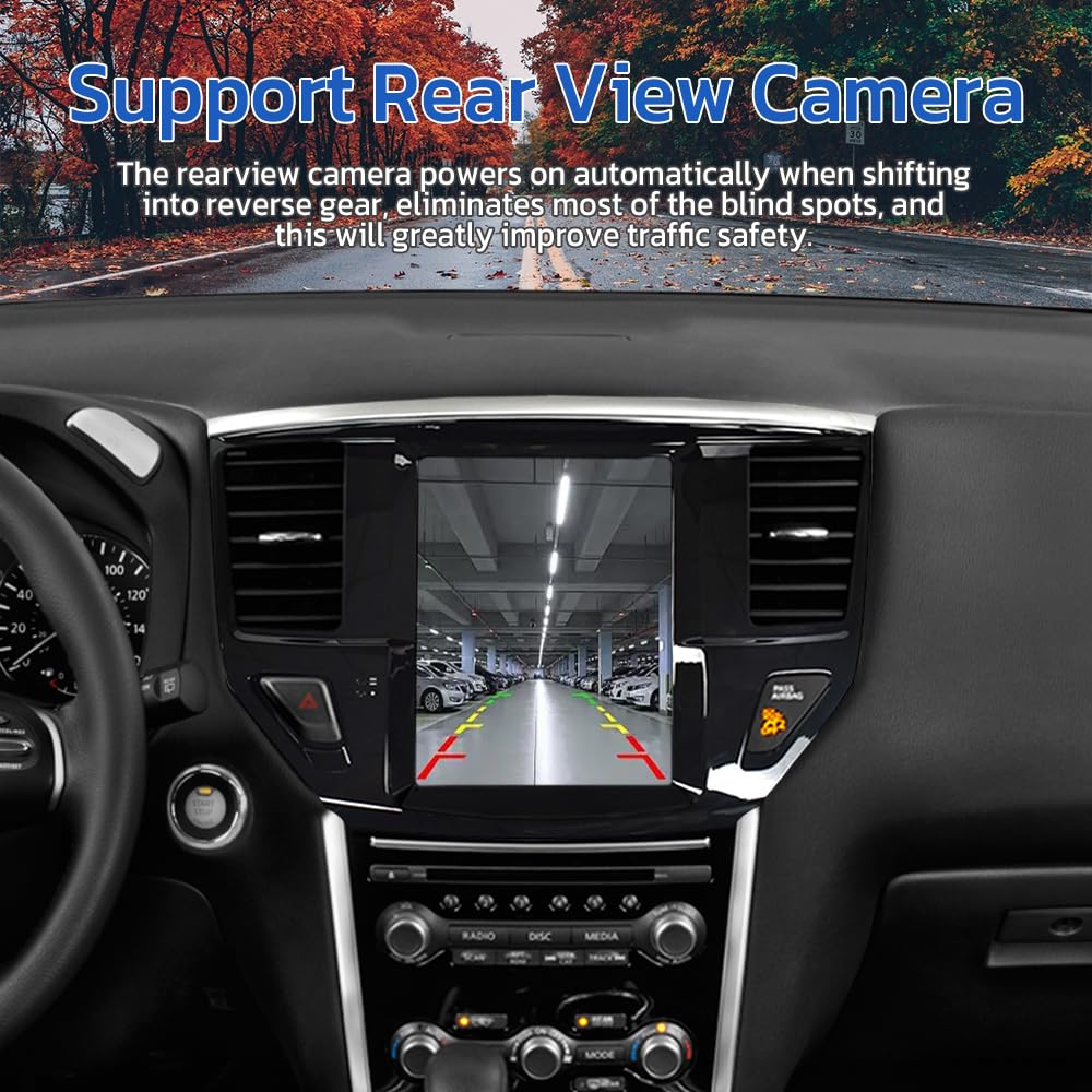 Pentohoi for Nissan Pathfinder 2012-2020 Car Radio Upgrade Android  Stereo Replacement Touch Screen 8 core CPU Tesla Vertical Screen Style Support Carplay and Android Auto DSP 5G WiFi